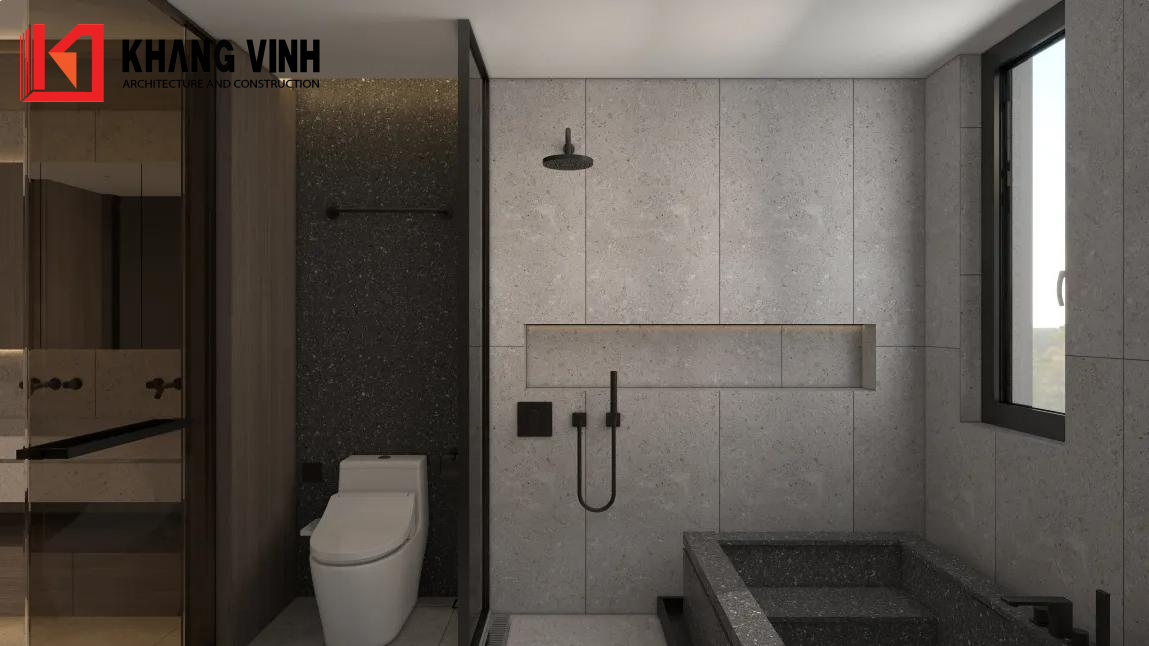 KVA_Phối cảnh nội thất phòng tắm biệt thự vườn 144m2