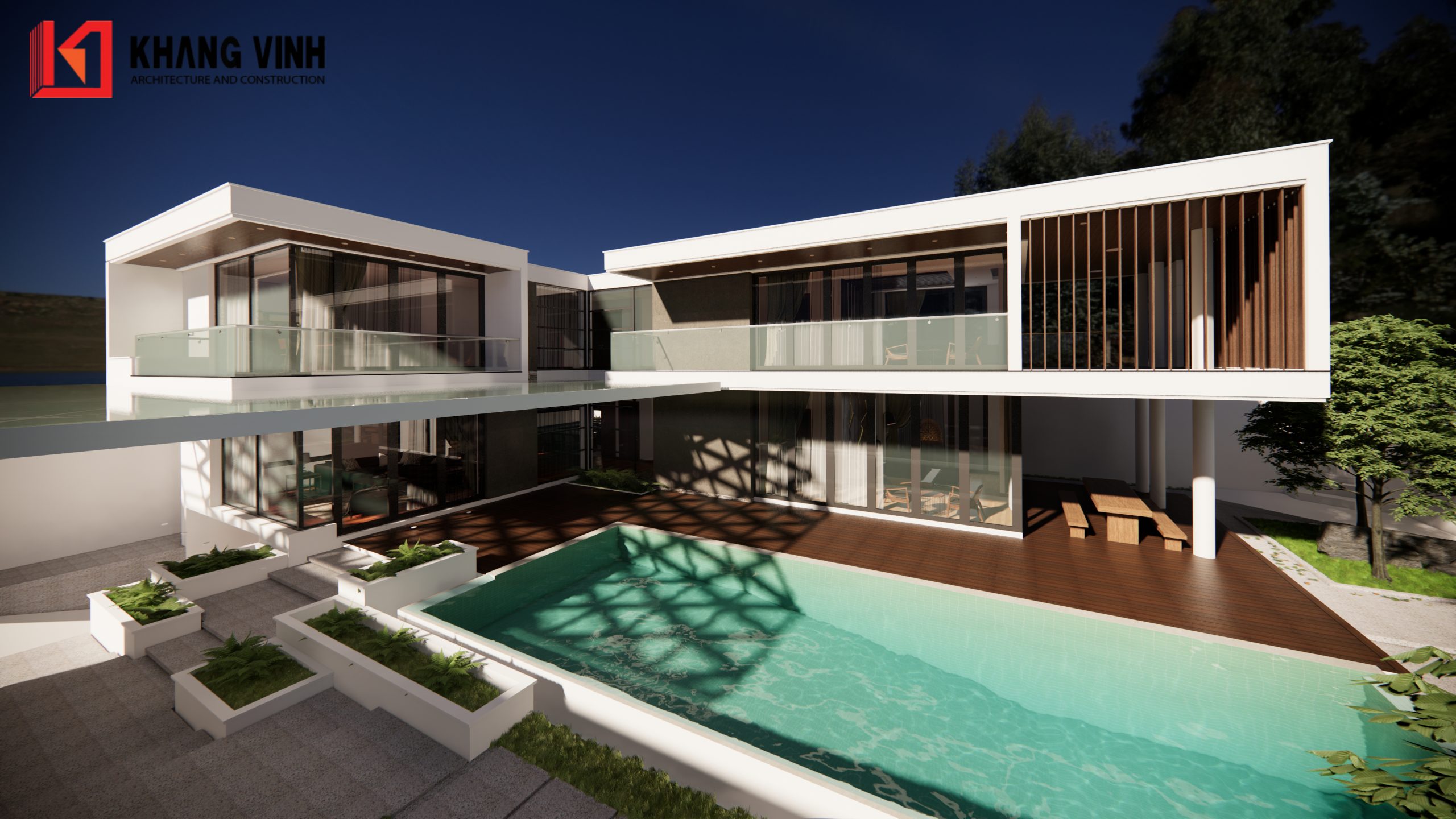 Xây biệt thự trọn gói 553m2