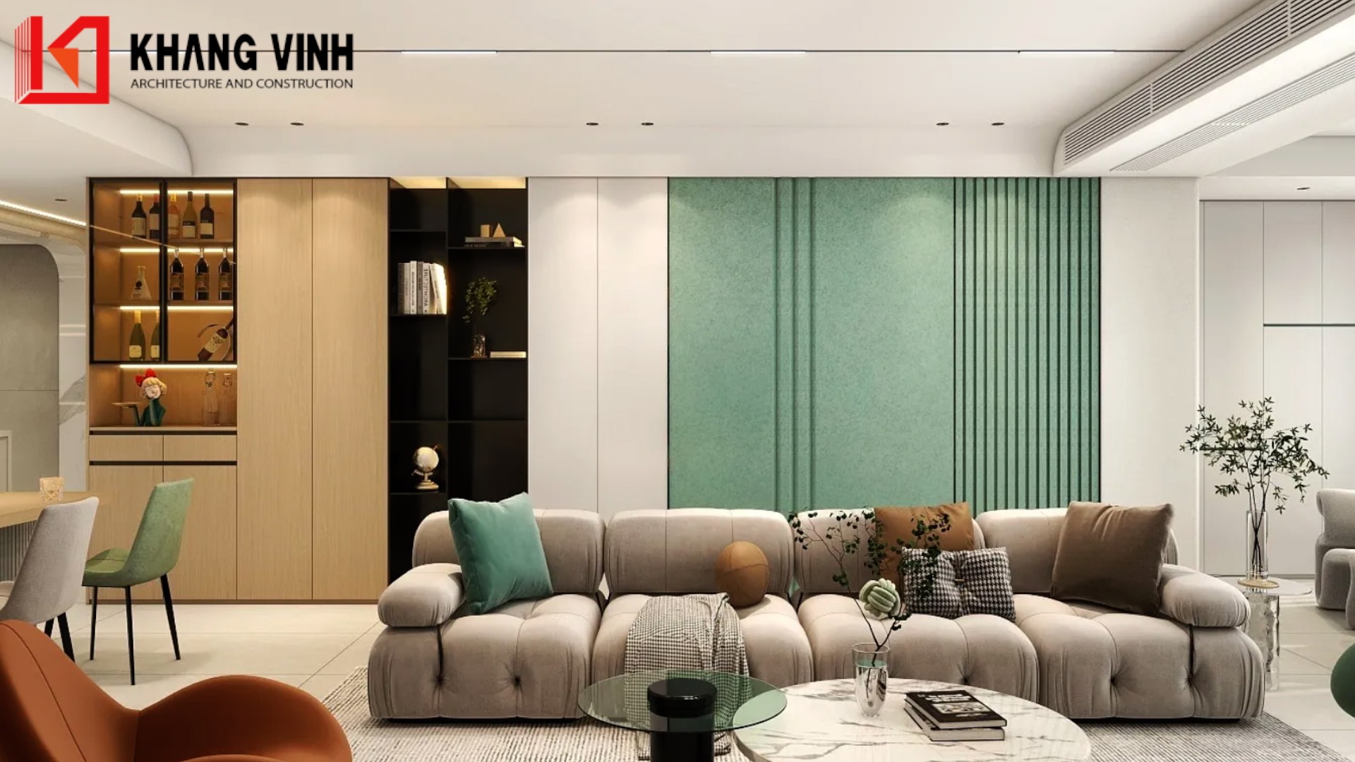 Nội thất phòng ngủ khách hiện đại với tone trắng chủ đạo 