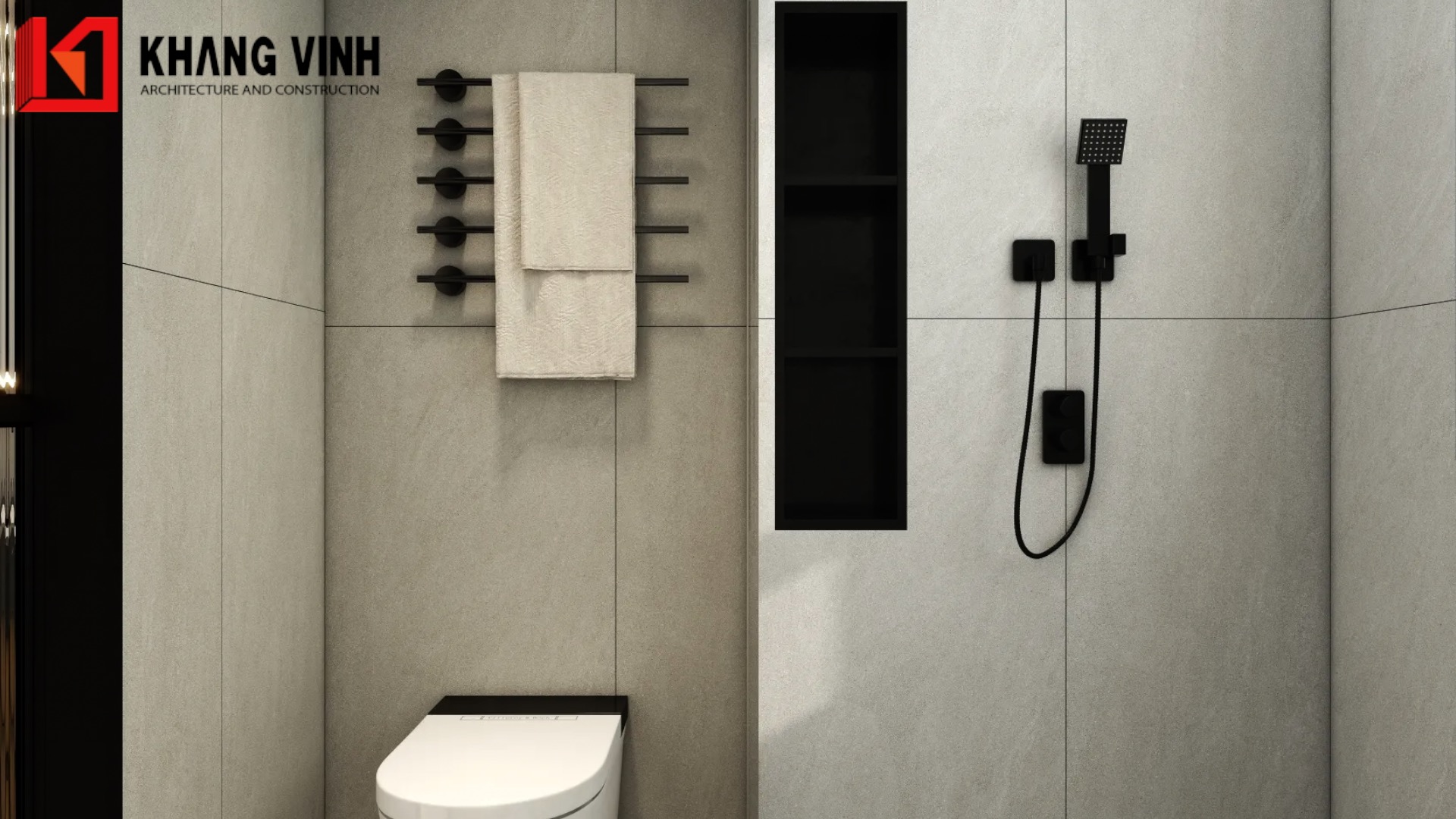 Nội thất phòng tắm hiện đại với đá mềm mại 