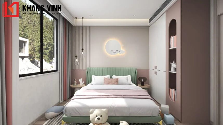Có sự tương phản về màu sắc nhưng nó lại làm cho căn phòng trở nên hài hòa hơn bao giờ hết.