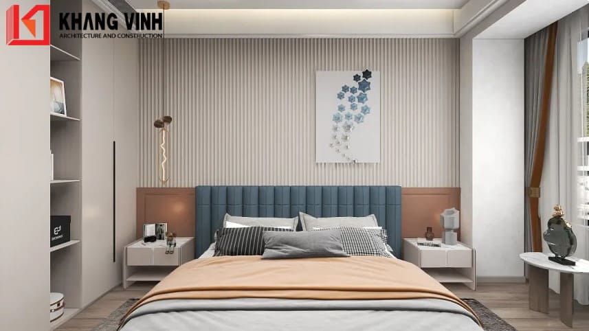 Gam màu xanh cam được lồng ghép với nhau hài hòa toát lên vẻ dễ thương nhưng vẫn hiện đại.