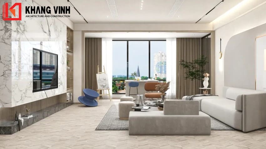 Không gian được bày trí một cách đơn giản và trật tự giúp chủ nhân của căn phòng luôn cảm thấy nhẹ nhàng, thư thái khi trở về nhà sau một ngày dài làm việc