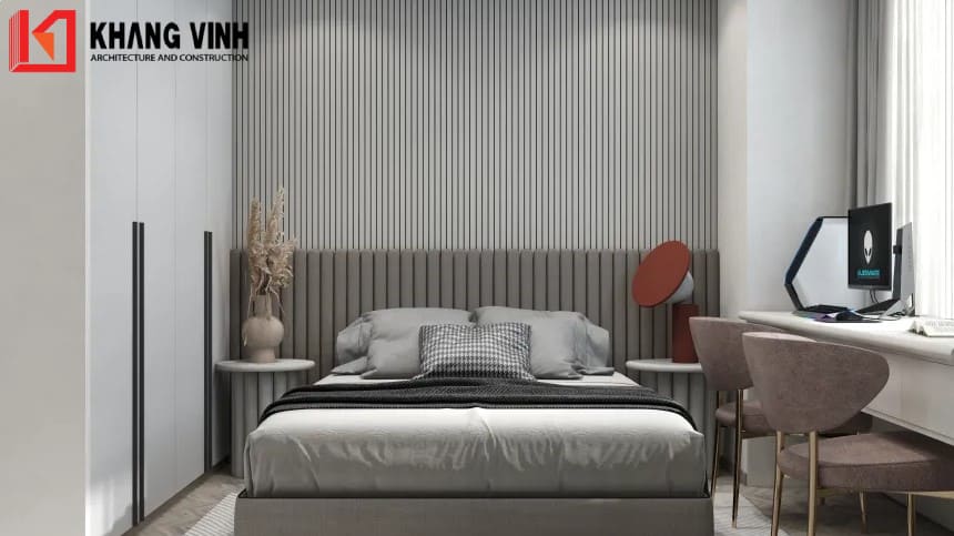 Lấy màu xám làm màu chủ đạo, tôn vinh sự sang trọng và hiện đại