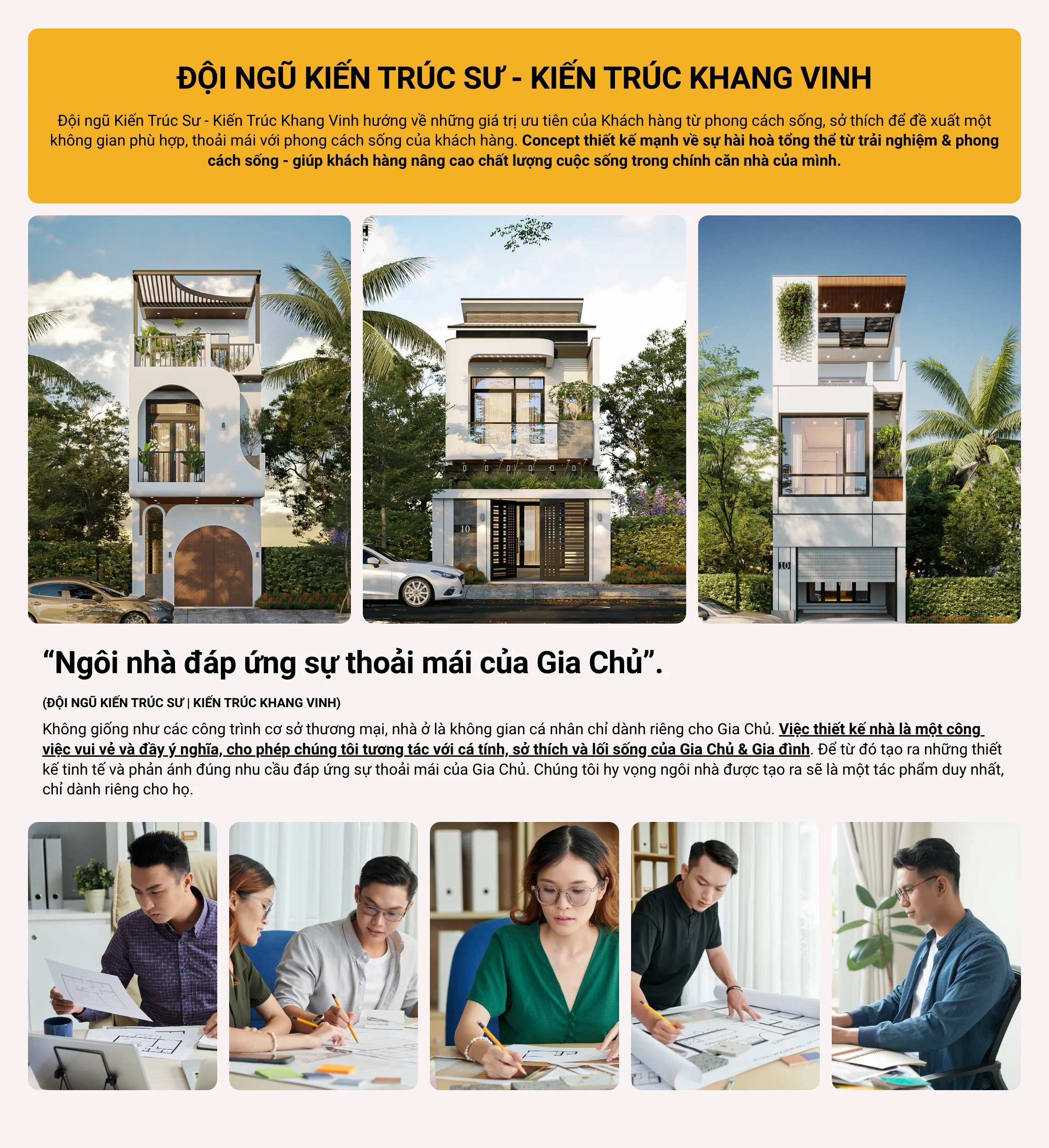 đội ngũ kiến trúc sư khang vinh