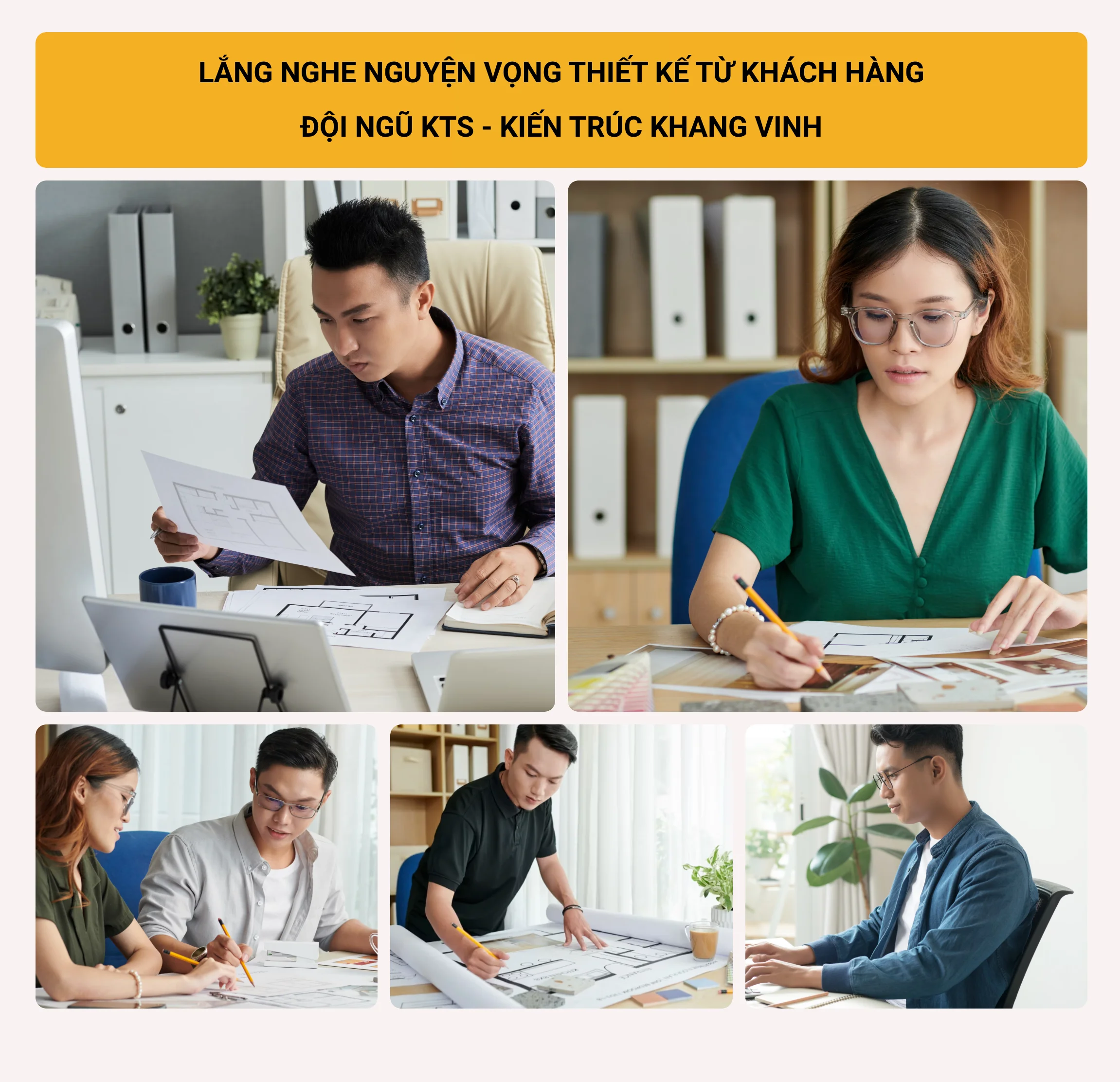 Đội ngũ từ kiến trúc khang vinh