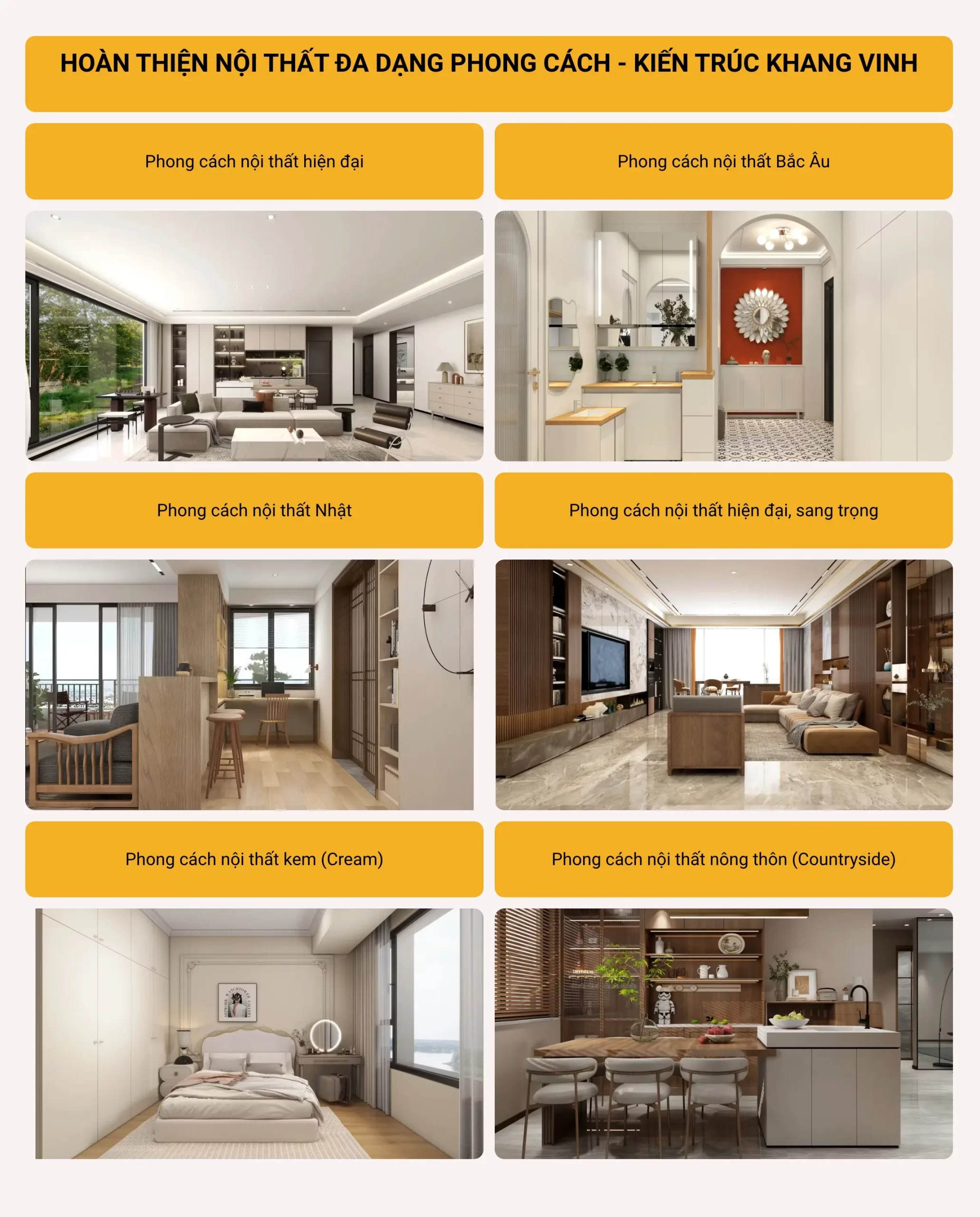 giai đoạn hoàn thiện nội thất trong xây nhà trọn gói chìa khóa trao tay