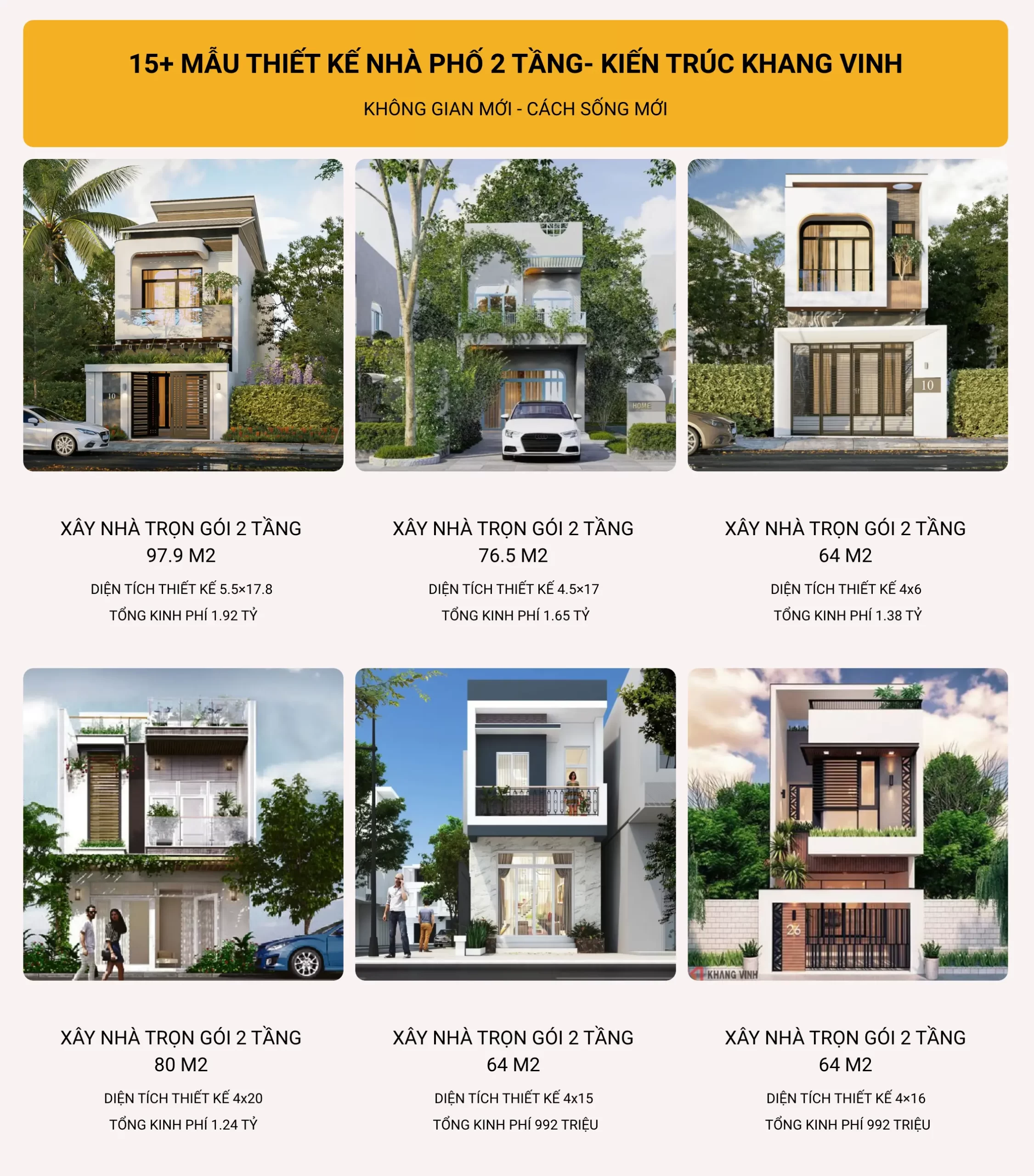 mẫu nhà trọn gói cho đơn thế hệ