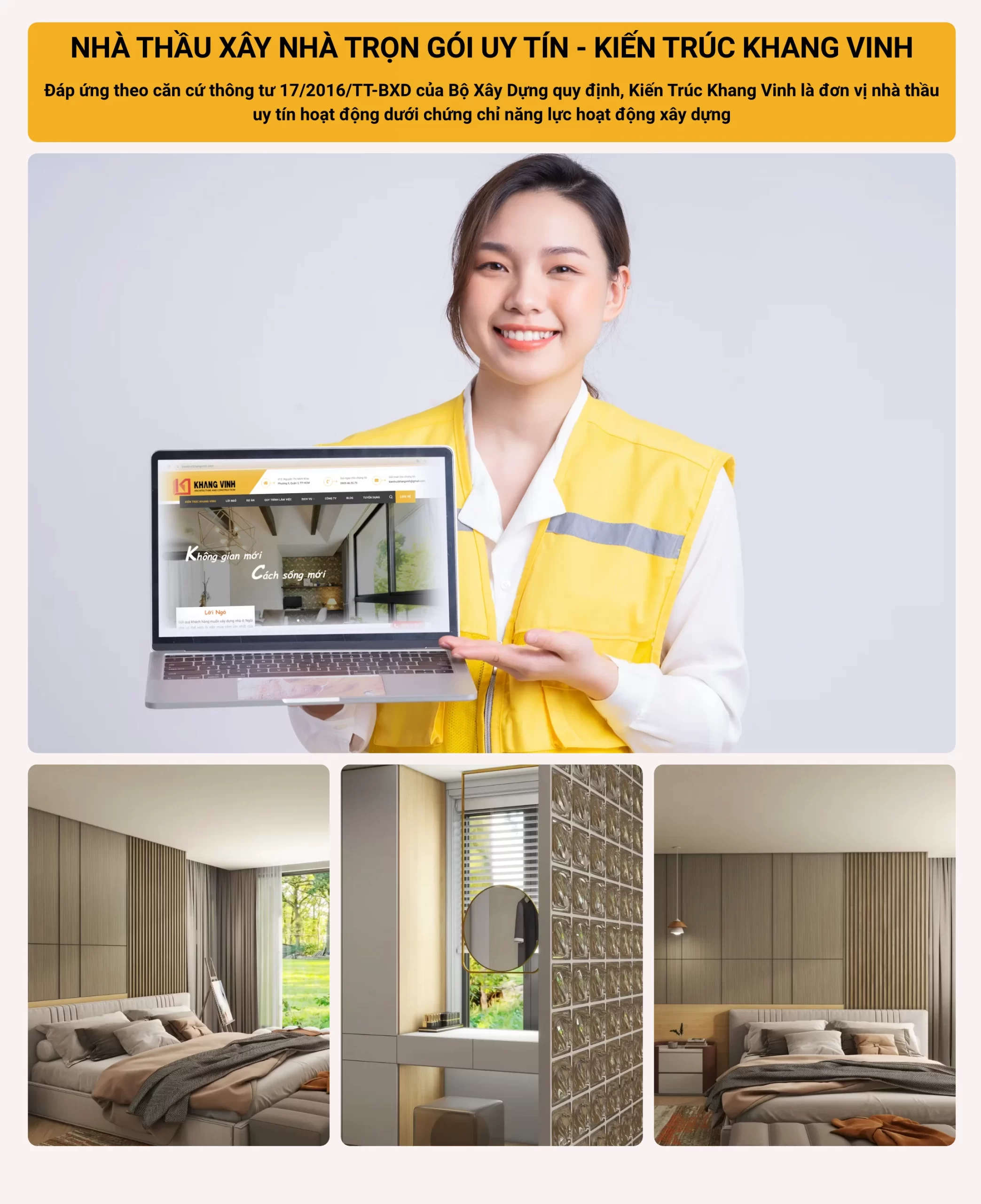 nhà thầu Kiến Trúc Khang vinh