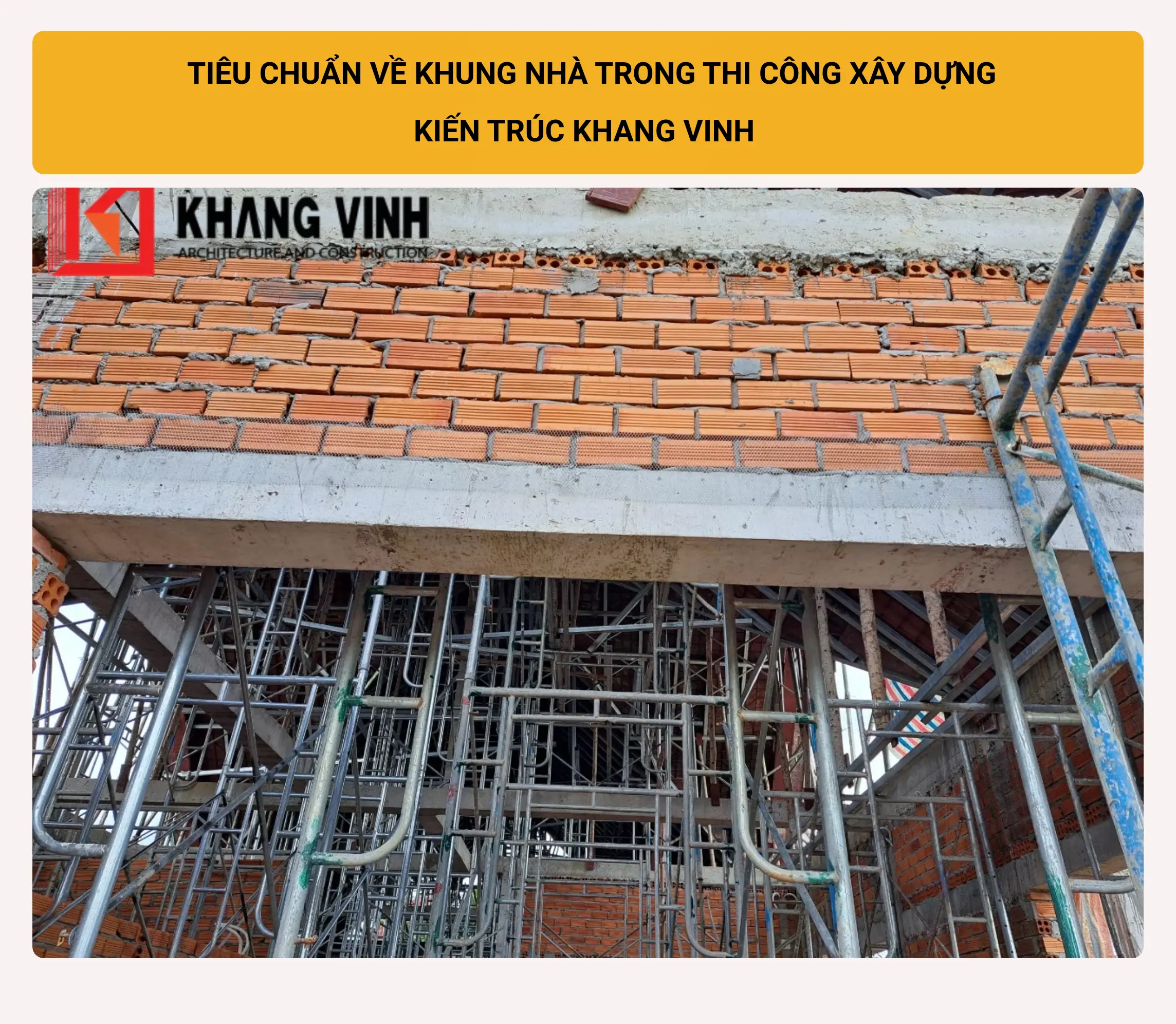 tiêu chuẩn khung nhà khi xây phần thô