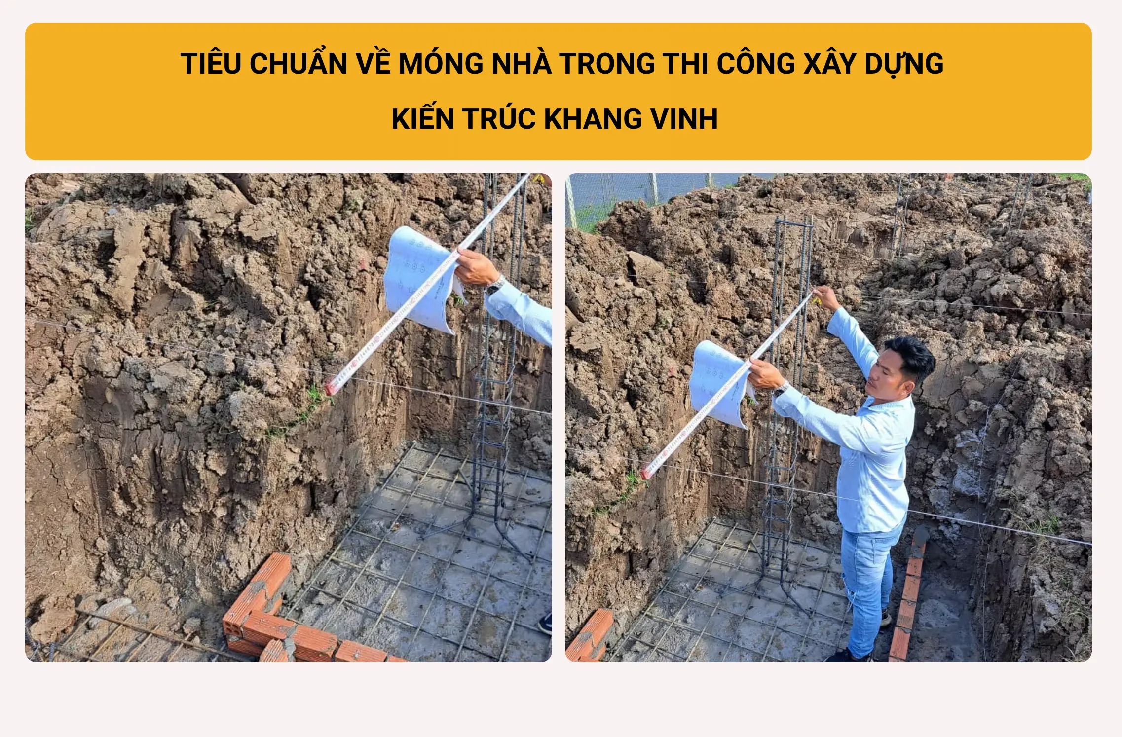 tiêu chuẩn móng nhà khi xây phần thô