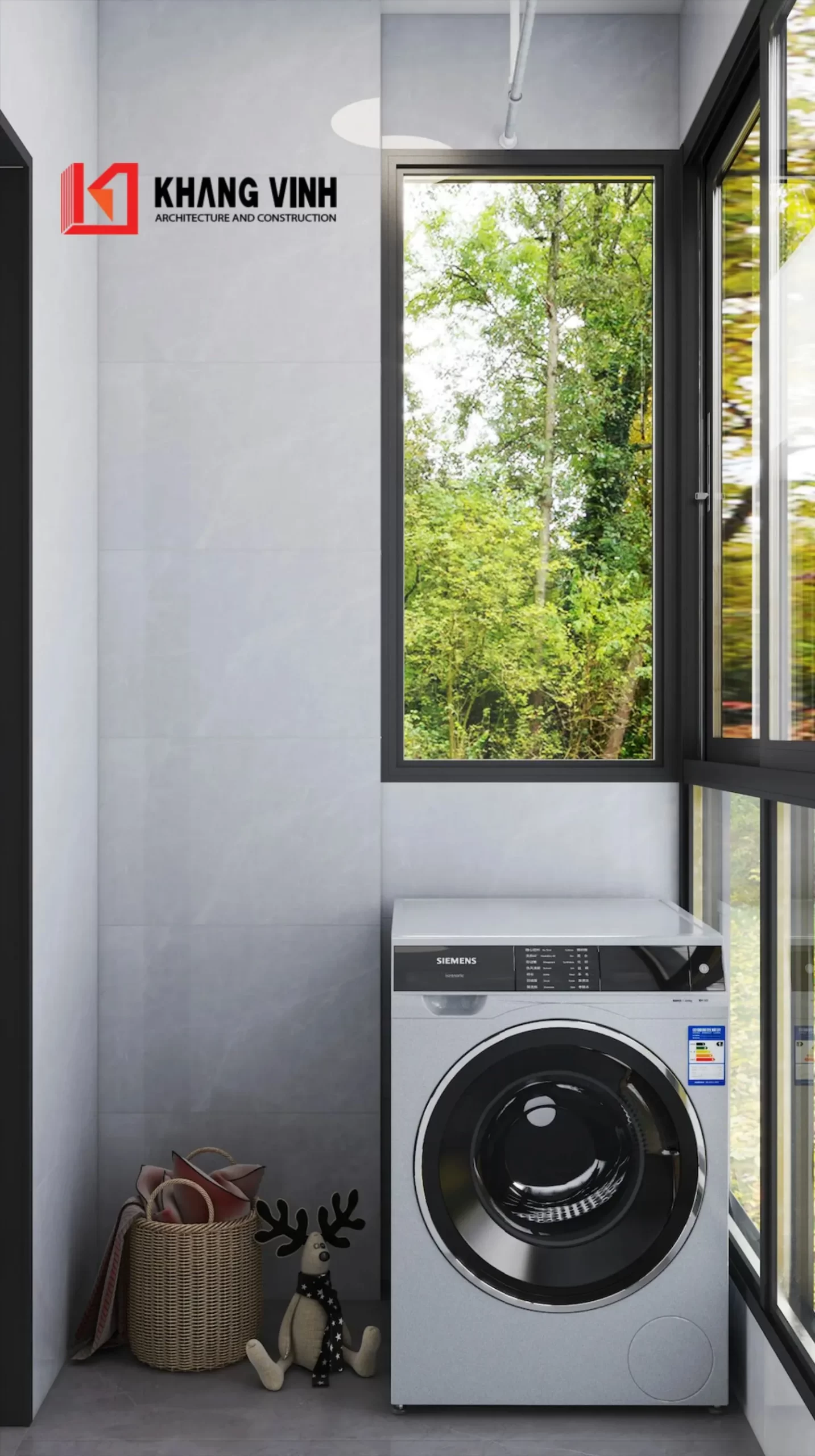 Phối cảnh nội thất nhà phố 4 tầng hiện đại