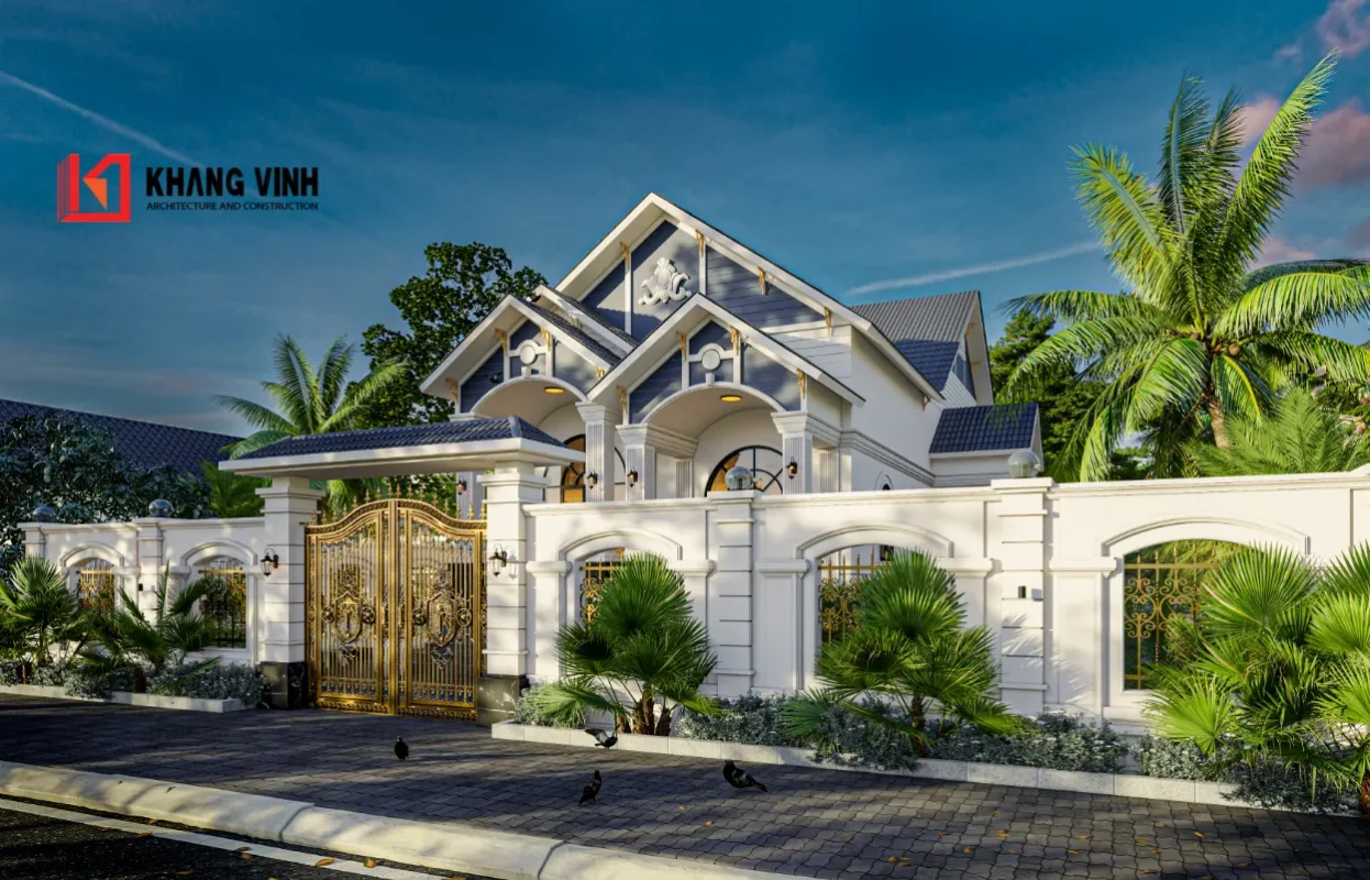 Biệt thự vườn mái thái trọn gói 180m2 - Tiết kiệm năng lượng từ thiết kế mái thái