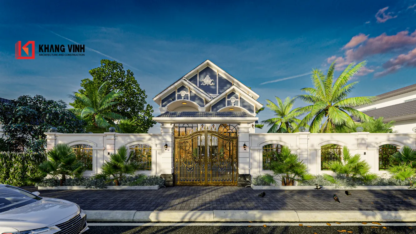 Biệt thự vườn mái thái trọn gói 180m2