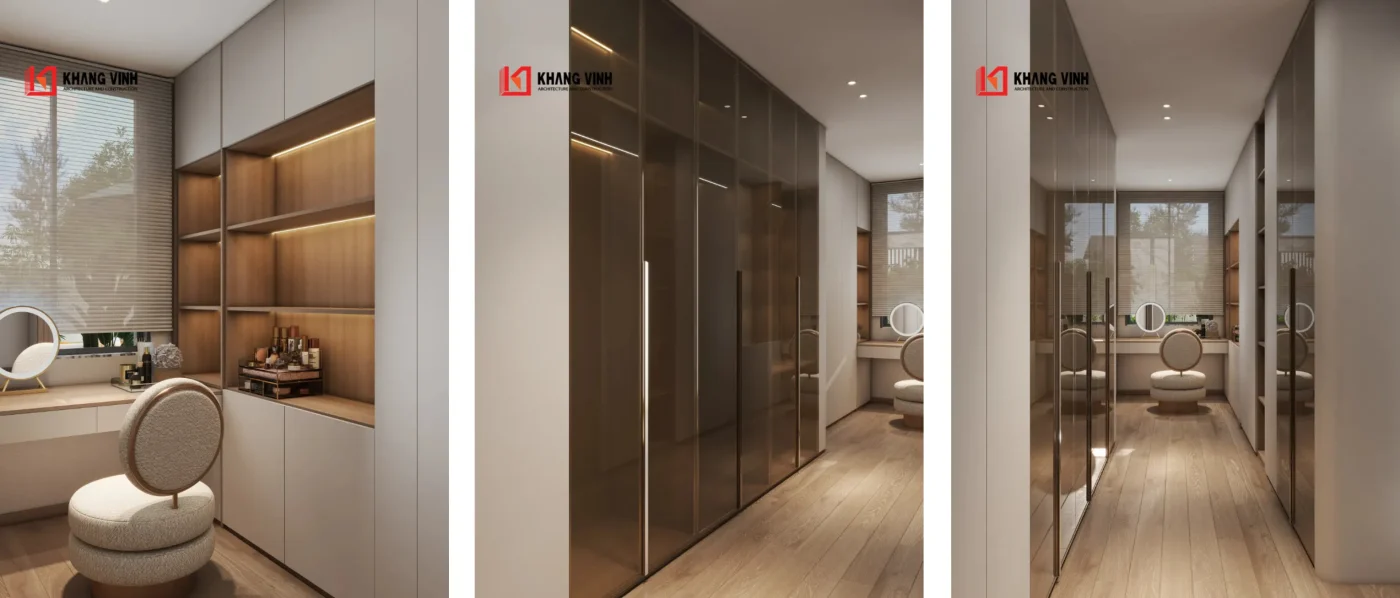 Phòng thay đồ & trang điểm - Sang trọng & tiện nghi