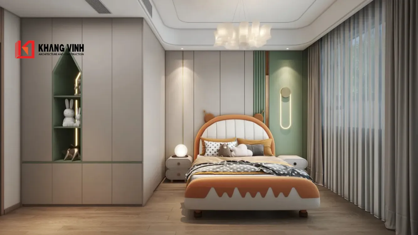 Phòng trẻ em - Thiết kế linh hoạt và đầy màu sắc